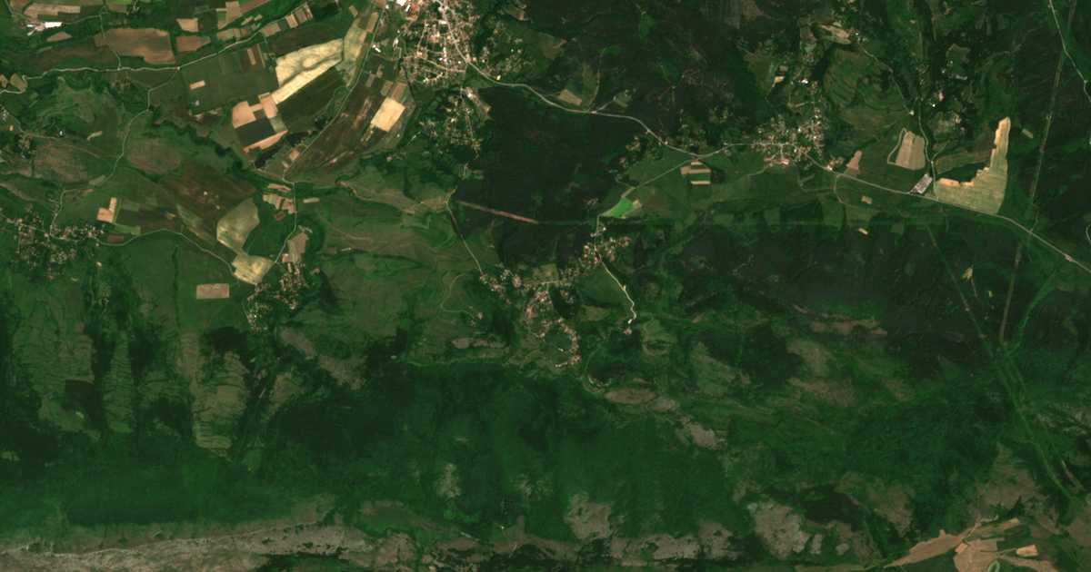 Carte satellite de Lopushnya