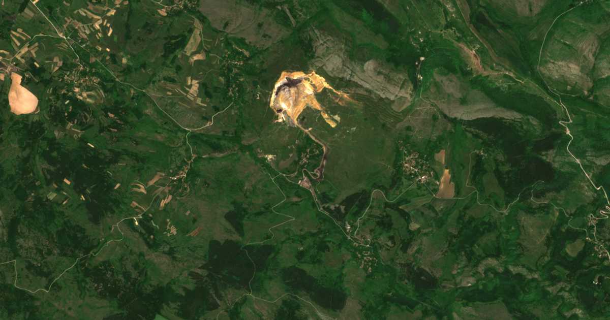 Carte satellite de Stanintsi