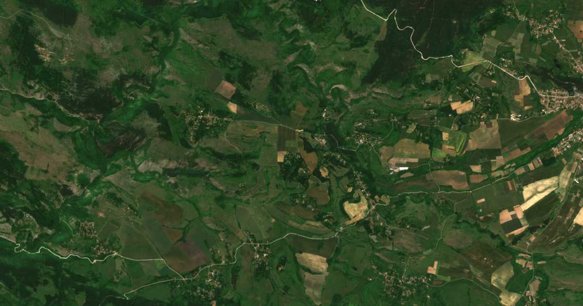Carte satellite de Tuden