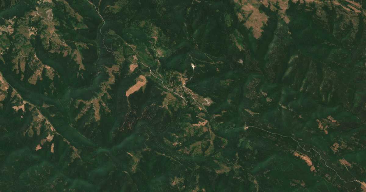 Carte satellite de Belica