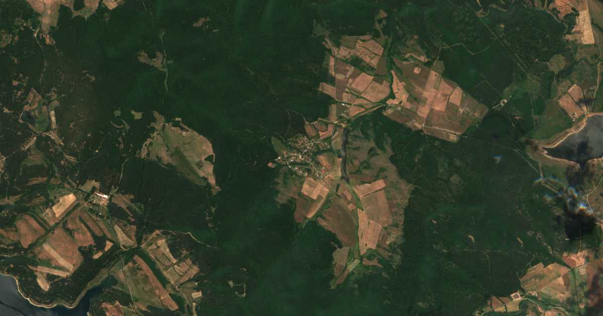 Carte satellite de Borika