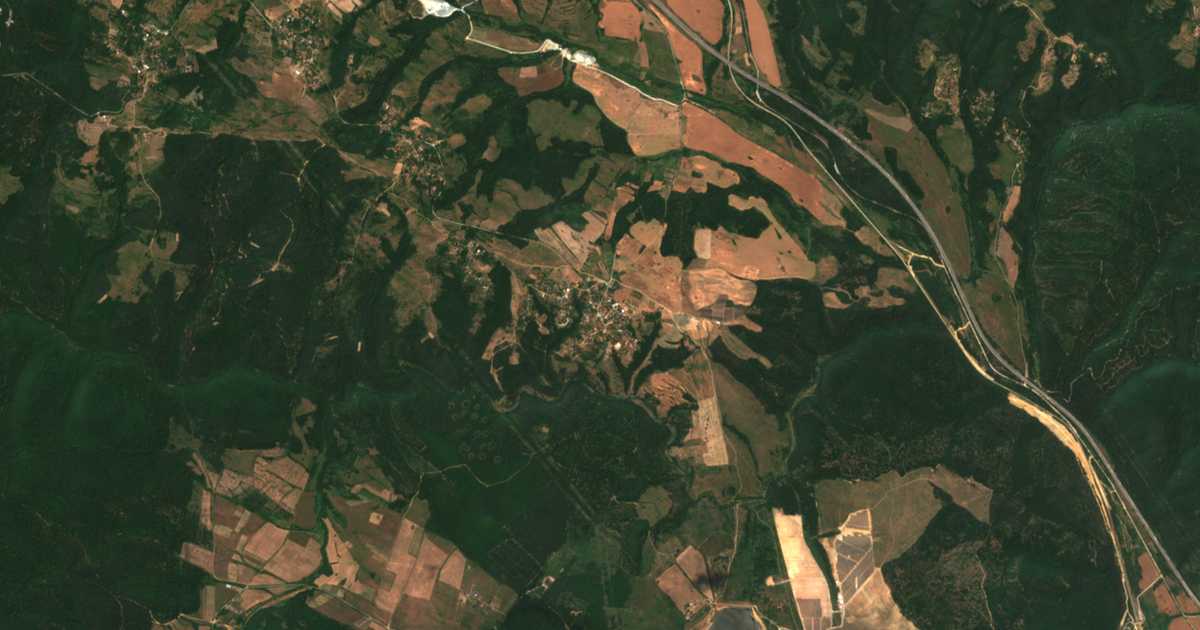 Carte satellite de Paunovo