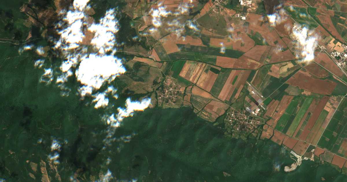 Carte satellite de Polyantsi