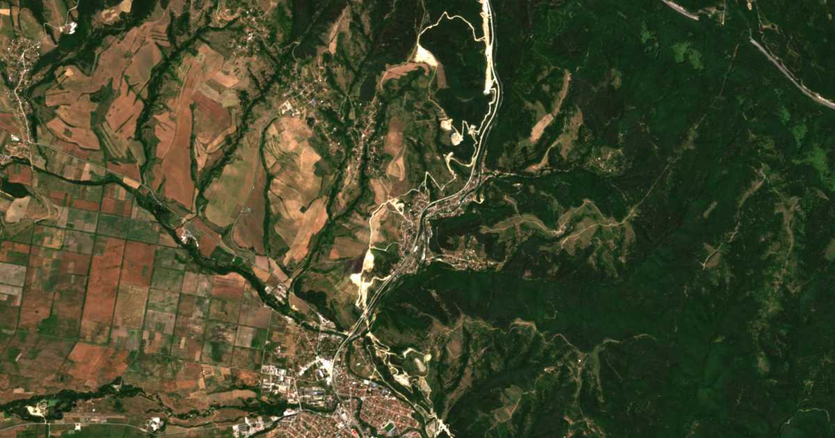 Carte satellite de Momin Prohod
