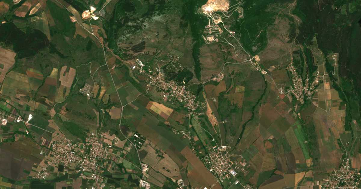 Carte satellite de Dragovištica