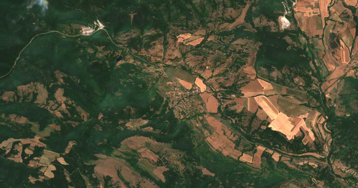 Carte satellite de Smolsko