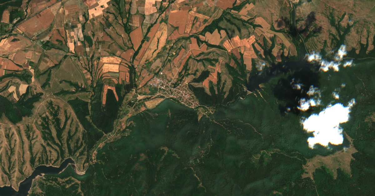 Carte satellite de Dushantsi