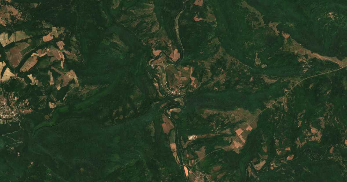 Carte satellite de Svode