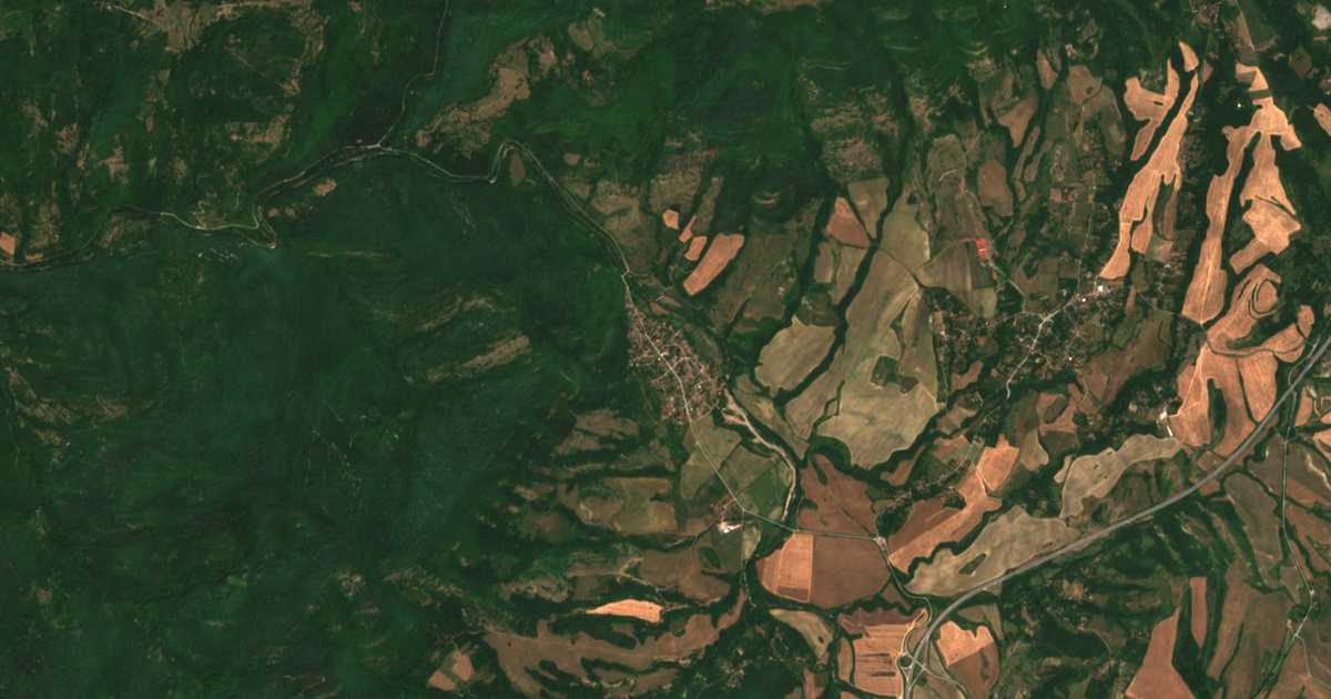 Carte satellite de Vidrare
