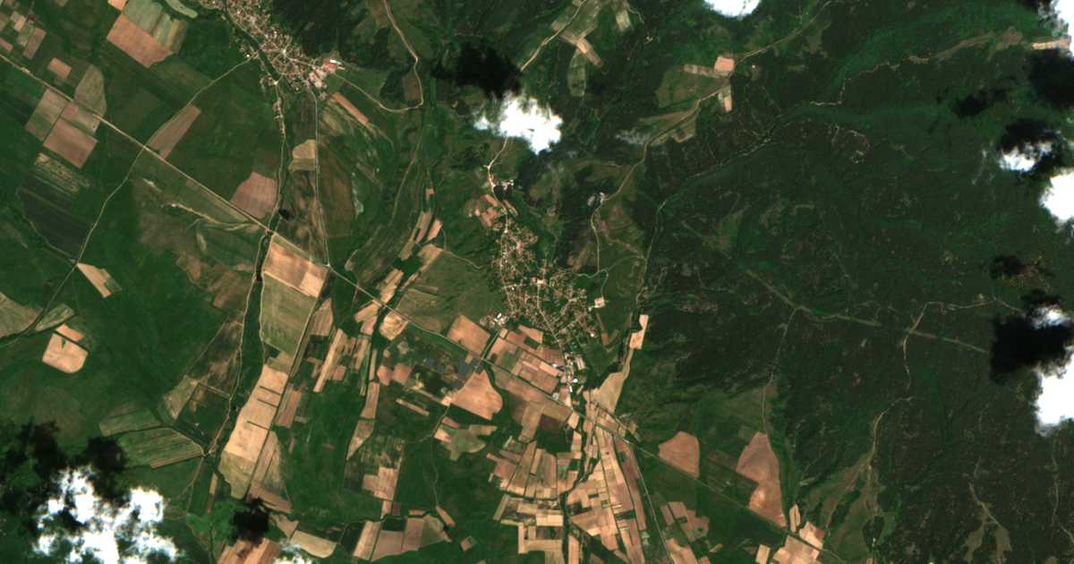 Carte satellite de Alino