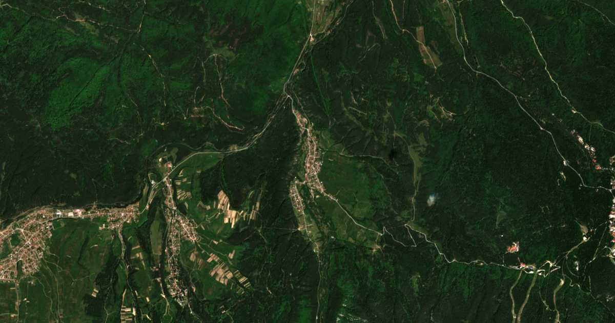 Carte satellite de Beli Iskǎr