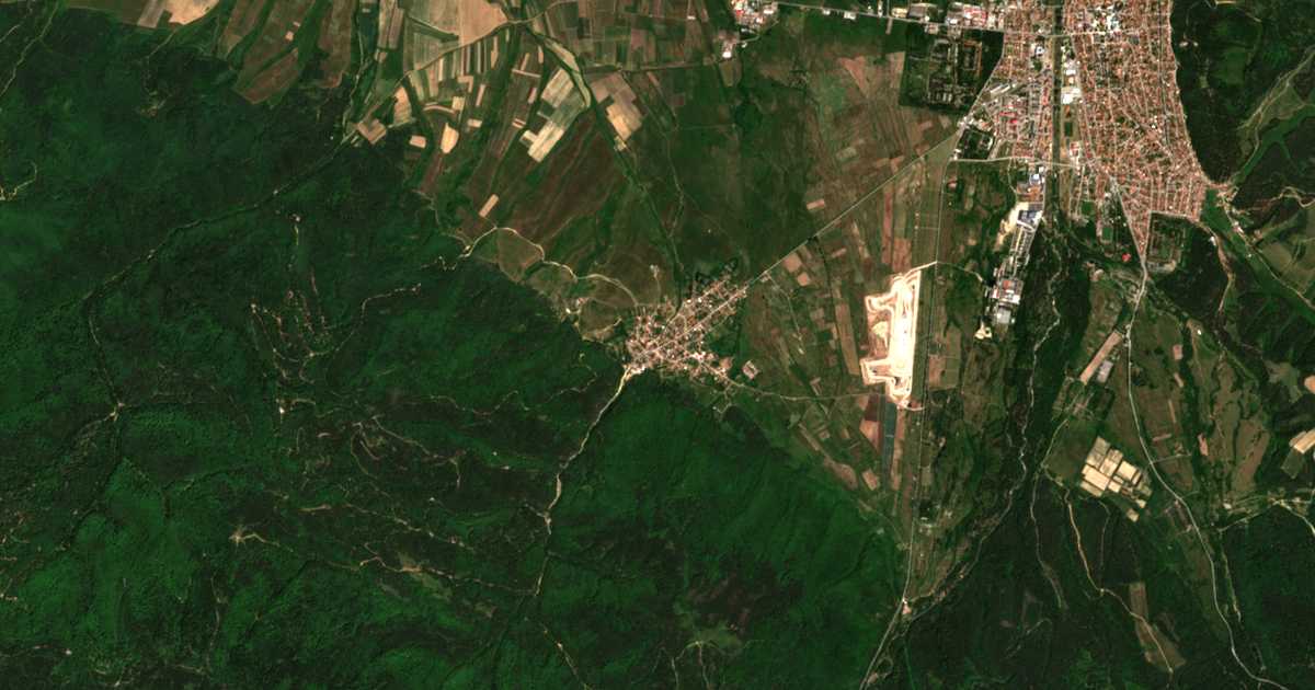 Carte satellite de Dospey
