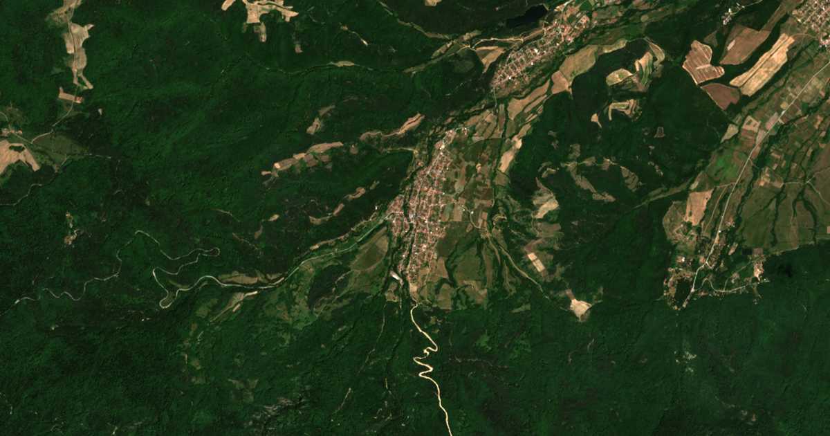 Carte satellite de Raduil
