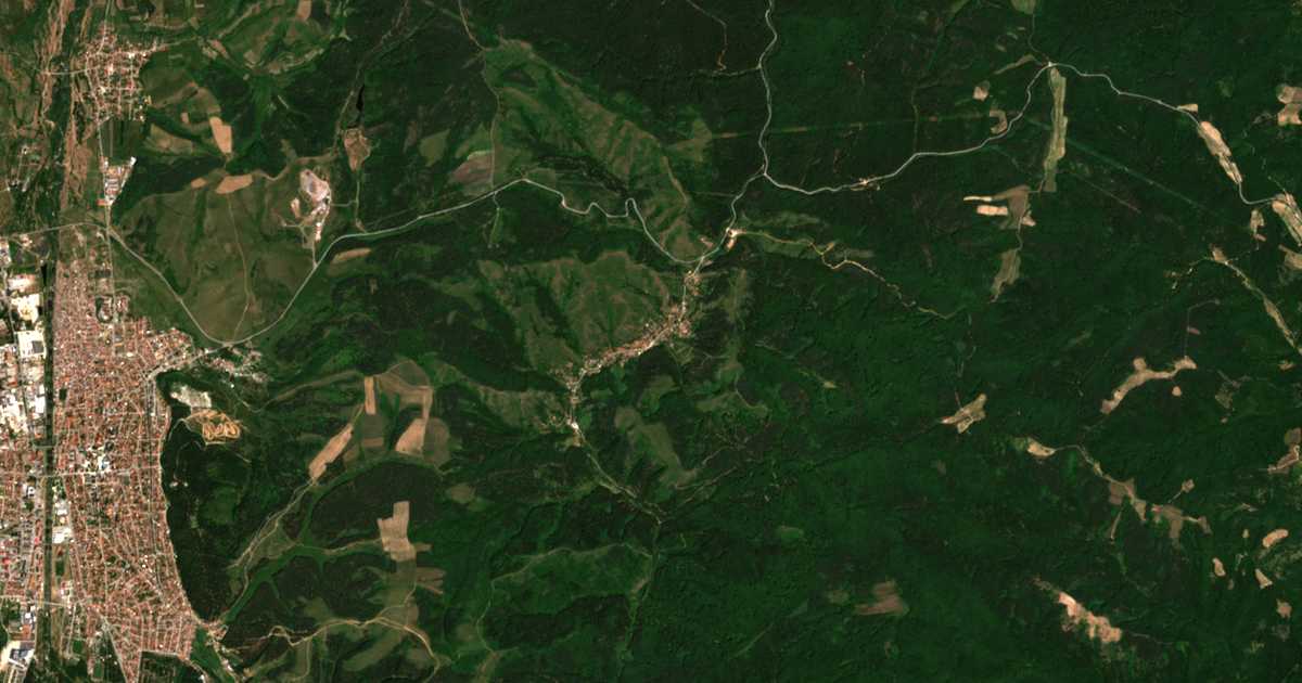 Carte satellite de Shipochane