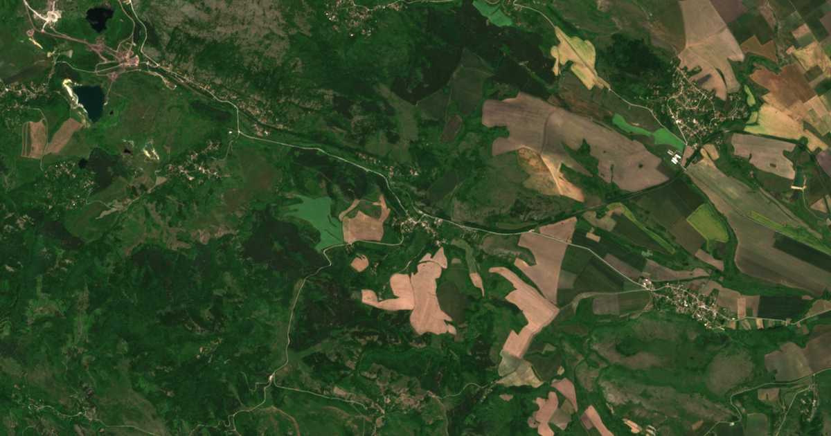 Carte satellite de Dragotintsi