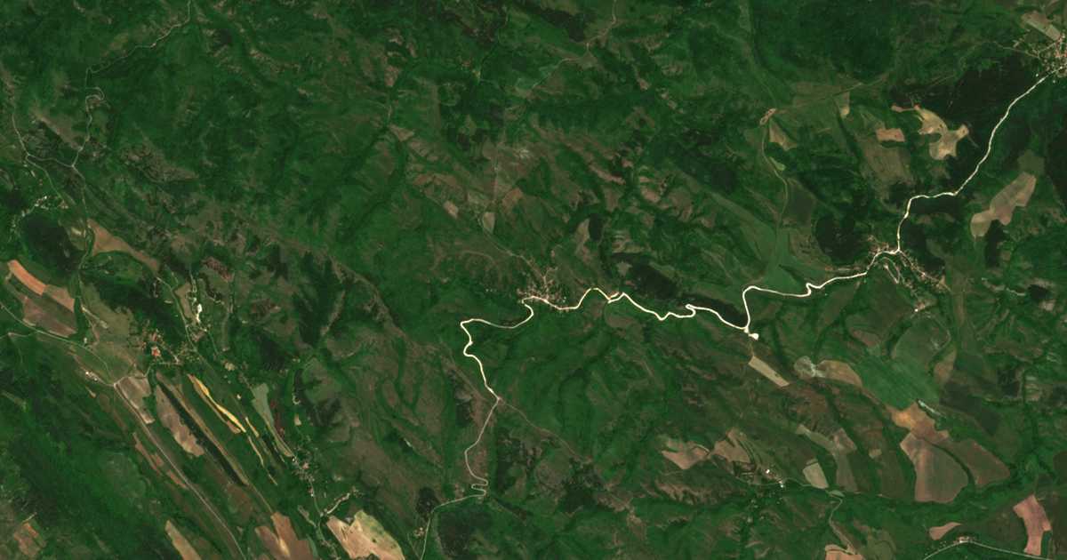 Carte satellite de Rakita
