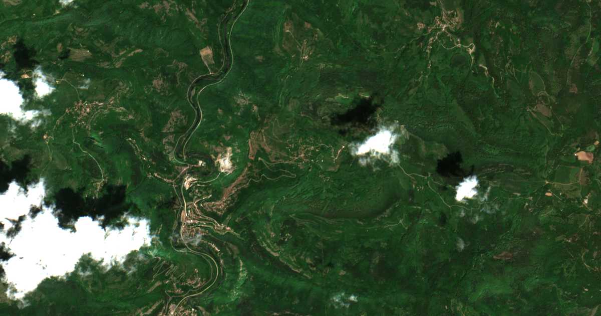 Carte satellite de Bov