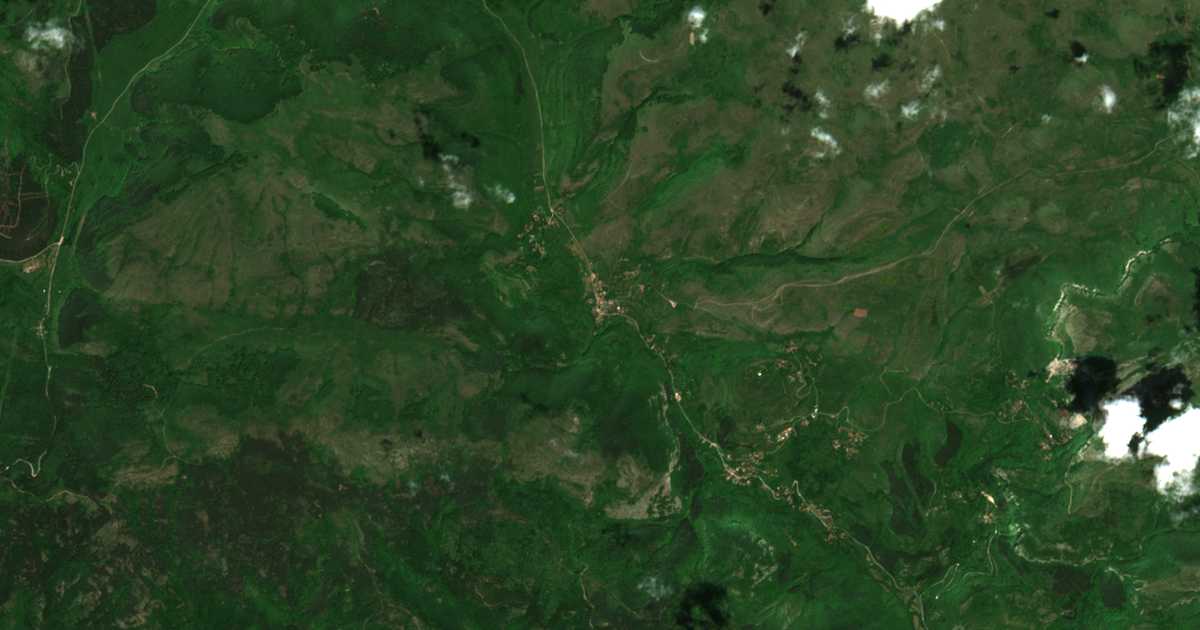Carte satellite de Breze