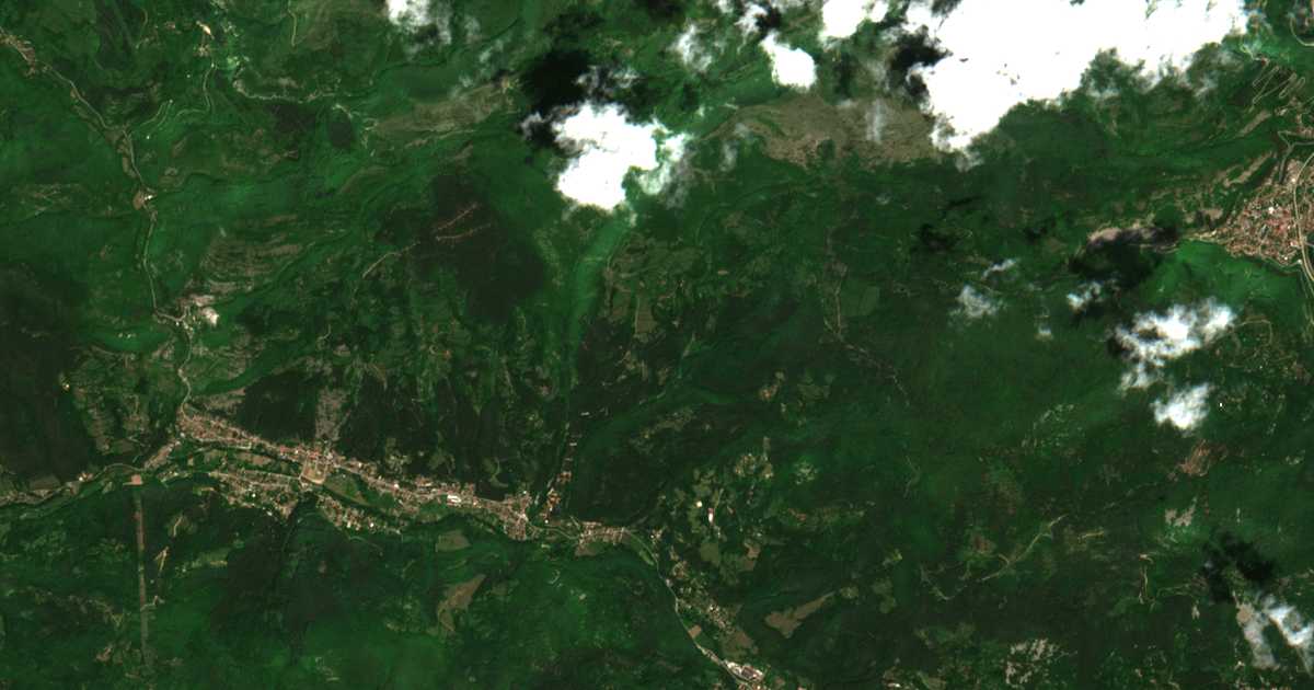 Carte satellite de Dobarchin