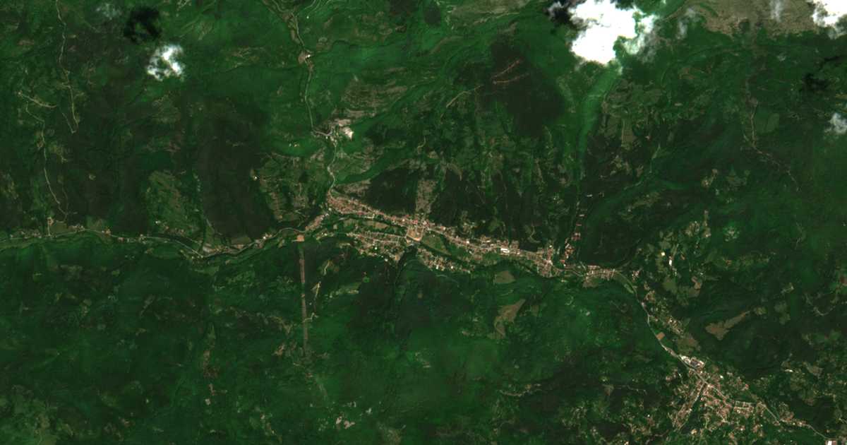 Carte satellite de Iskrets