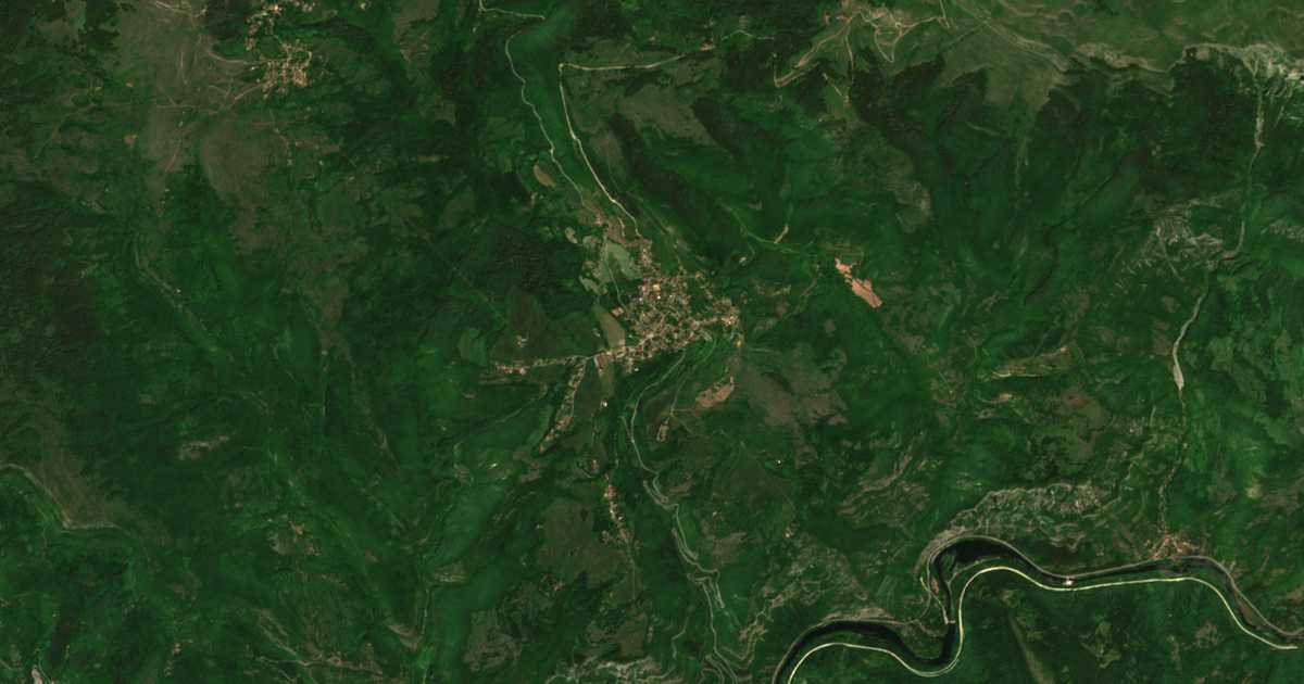 Carte satellite de Milanovo