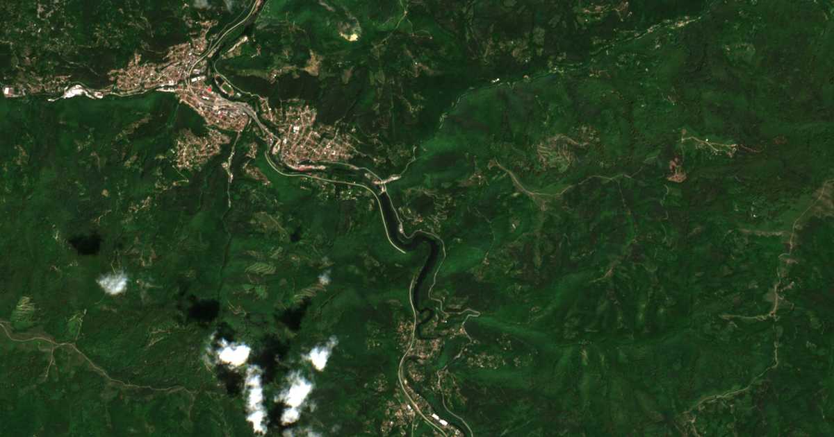 Carte satellite de Redina