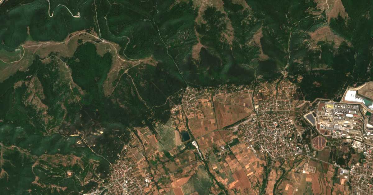 Carte satellite de Tsarkvishte