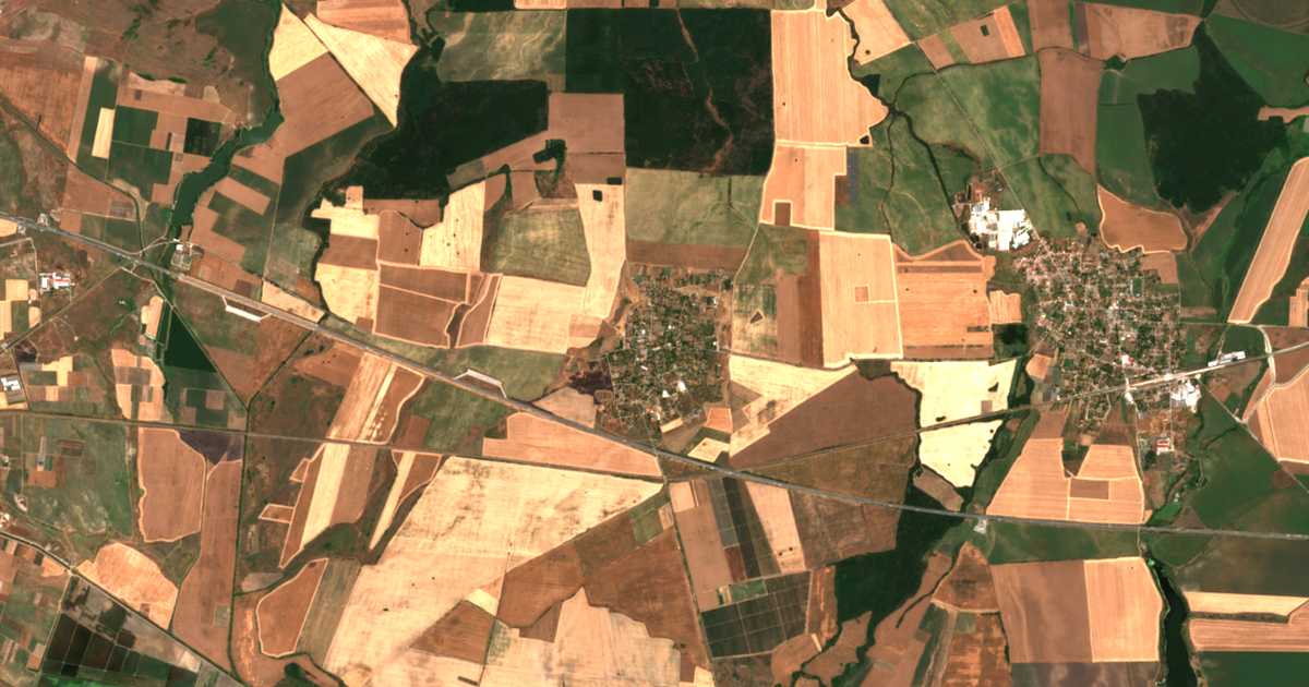 Carte satellite de Opalchenets