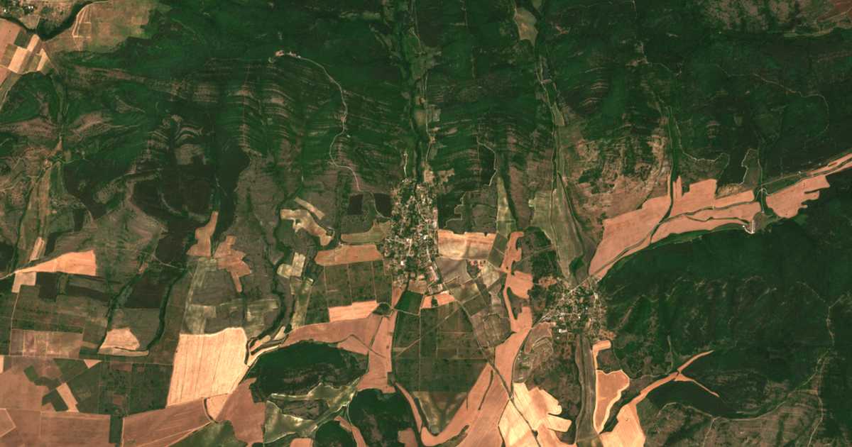 Carte satellite de Sredno Gradište
