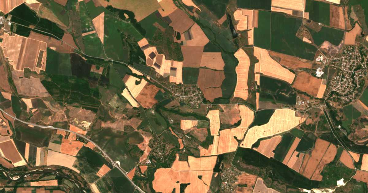 Carte satellite de Tselina