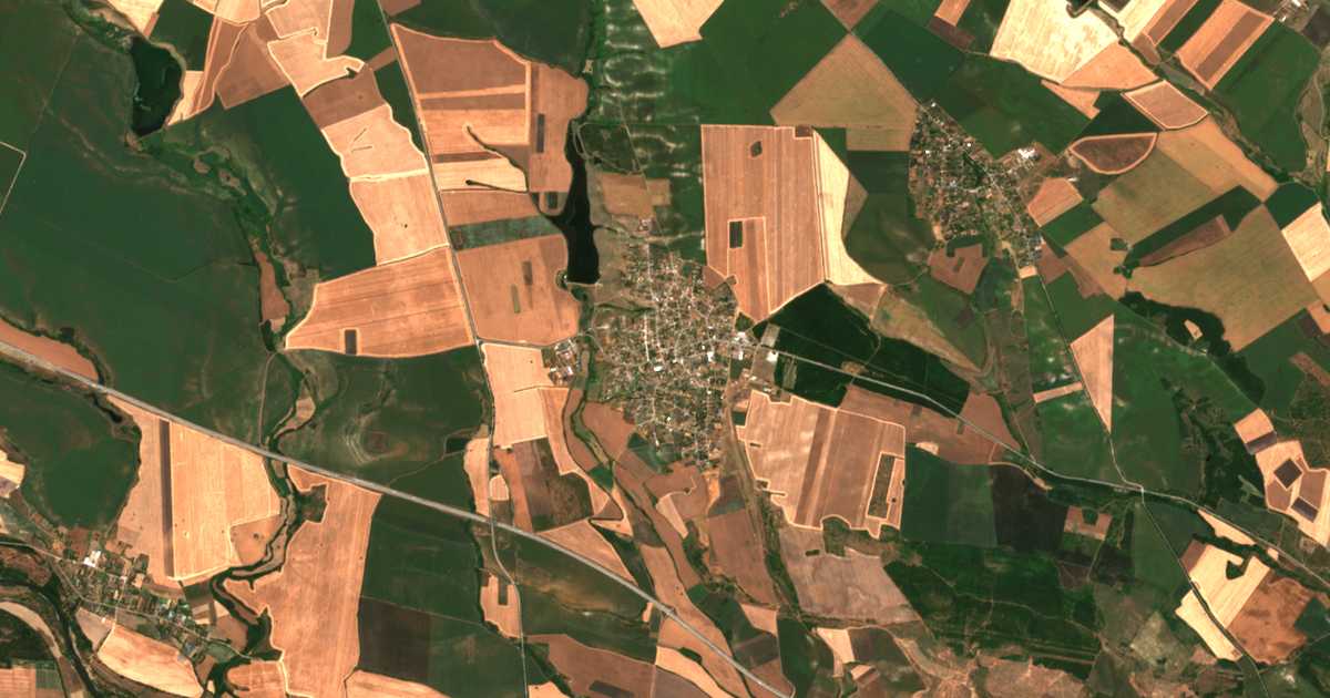 Carte satellite de Zetjovo