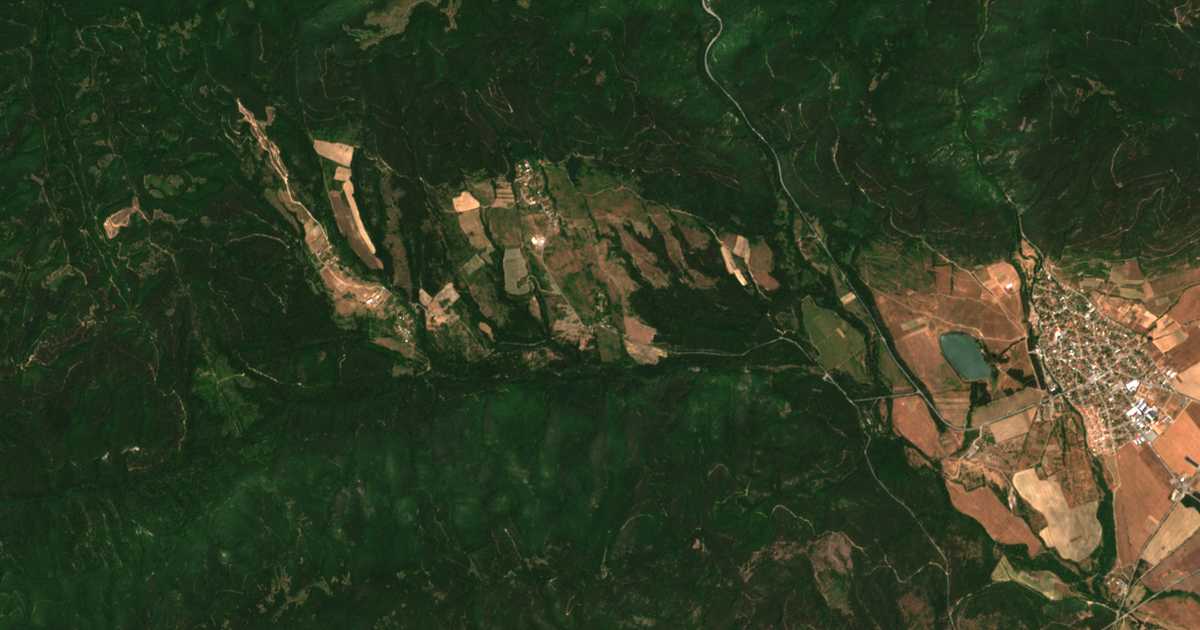 Carte satellite de Brestova
