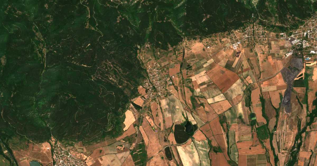Carte satellite de Konare