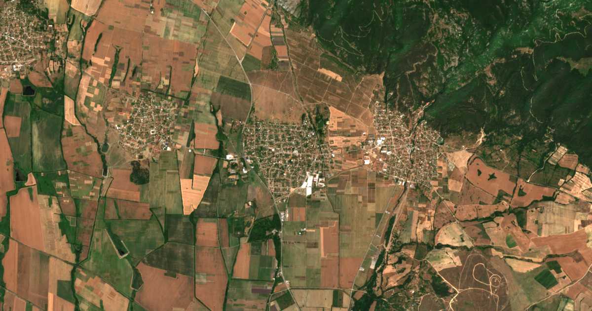 Carte satellite de Kran