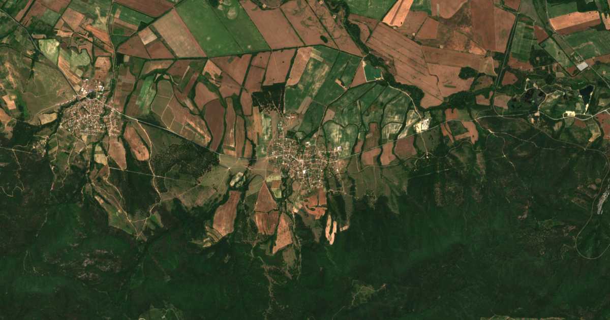 Carte satellite de Razhena