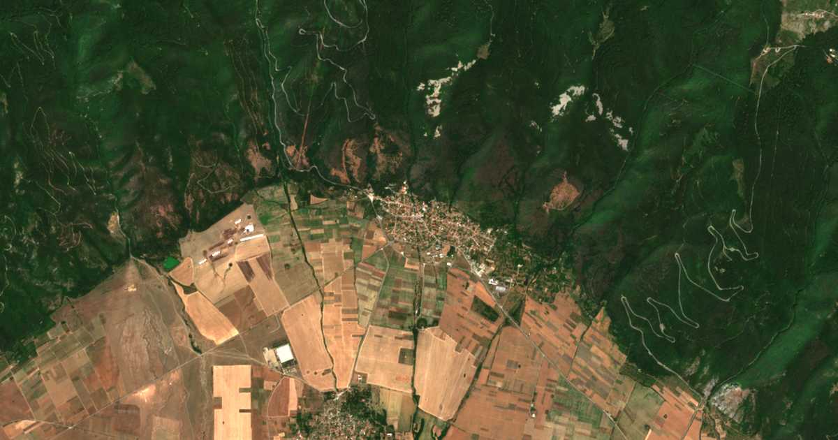 Carte satellite de Chipka