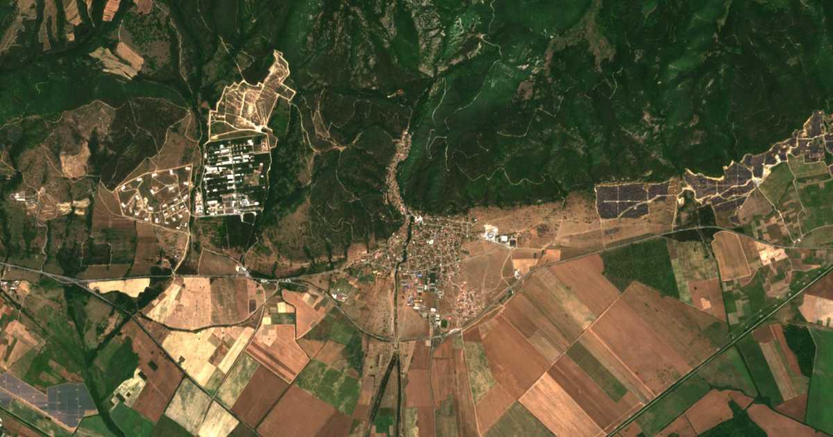Carte satellite de Maglij