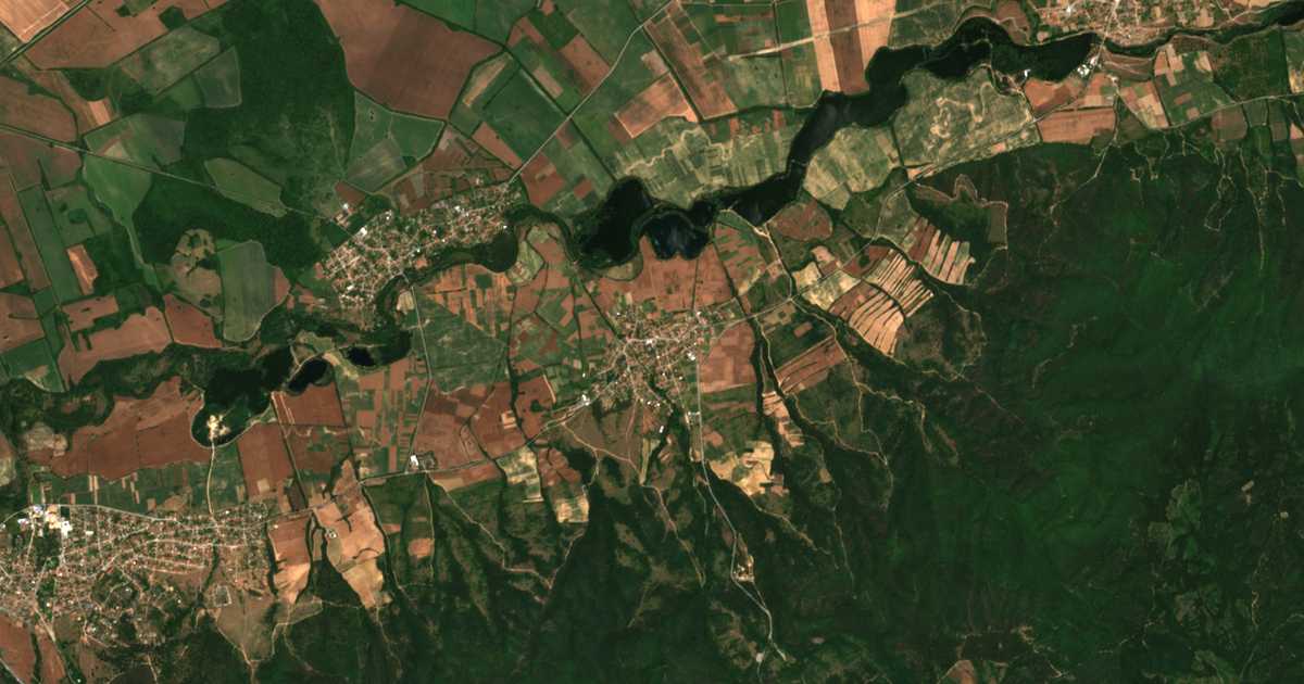 Carte satellite de Shanovo