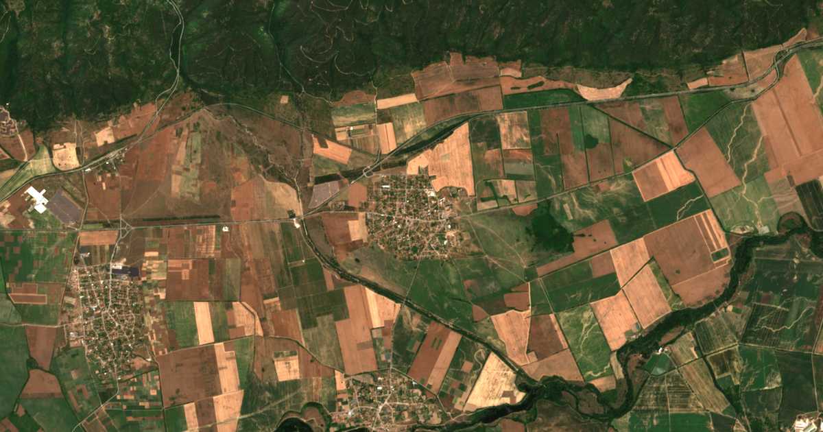 Carte satellite de Vetren