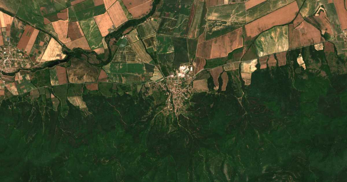 Carte satellite de Elhovo