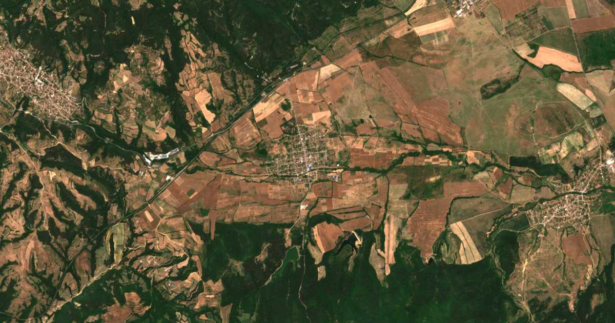 Carte satellite de Osetenovo