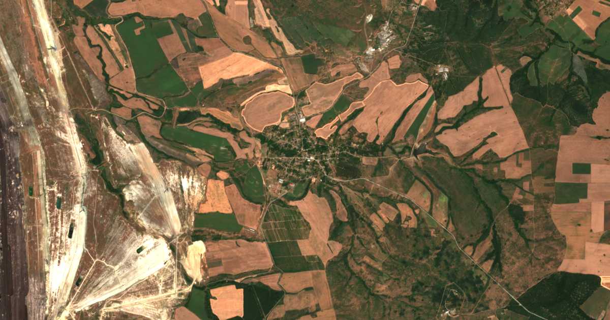 Carte satellite de Polski Gradec