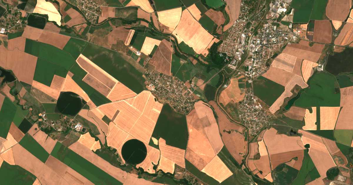 Carte satellite de Znamenosec