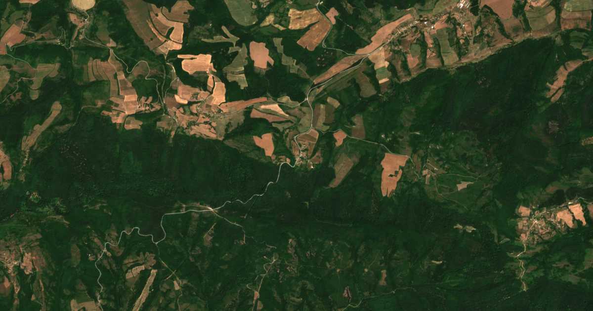 Carte satellite de Glašataj