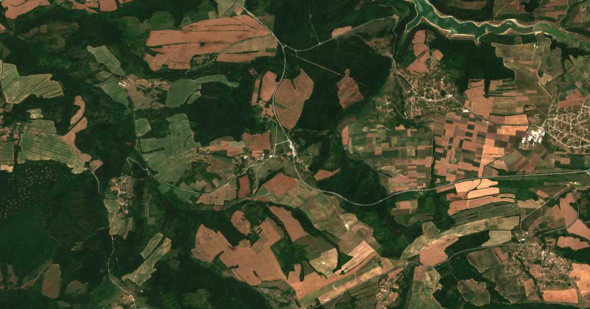 Carte satellite de Kjosevci