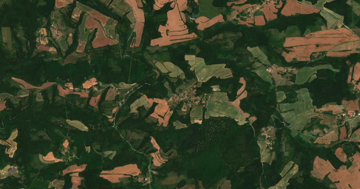 Carte satellite de Orač