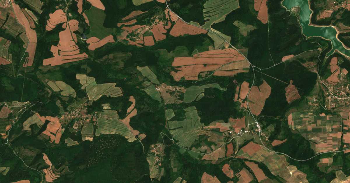 Carte satellite de Porojno
