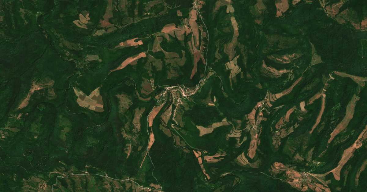 Carte satellite de Stevrek