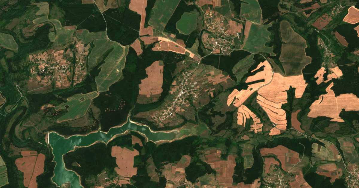 Carte satellite de Treskavets