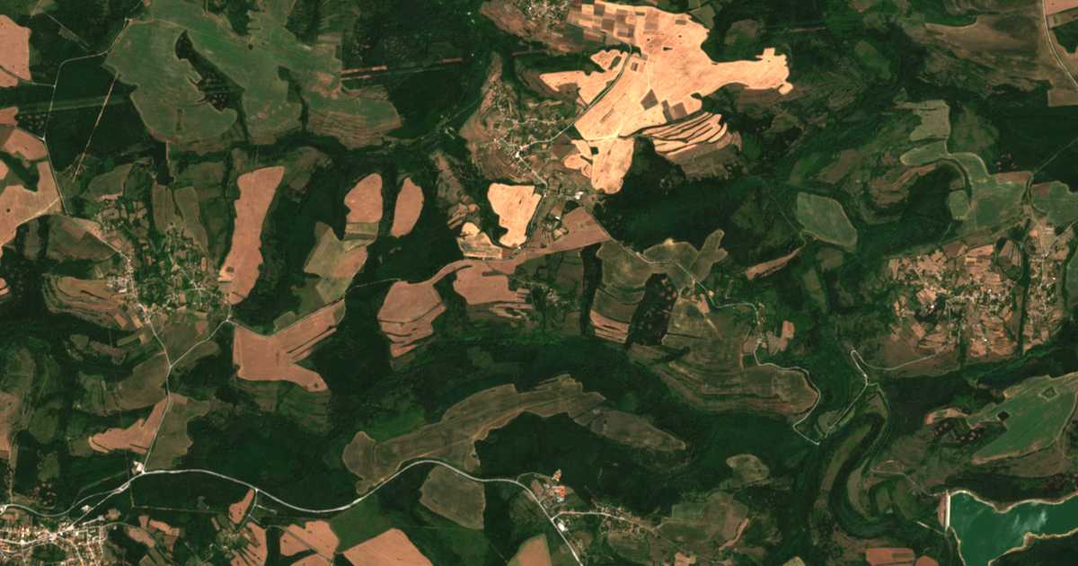 Carte satellite de Yazovets